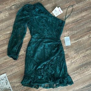 Lace off the shoulder dress